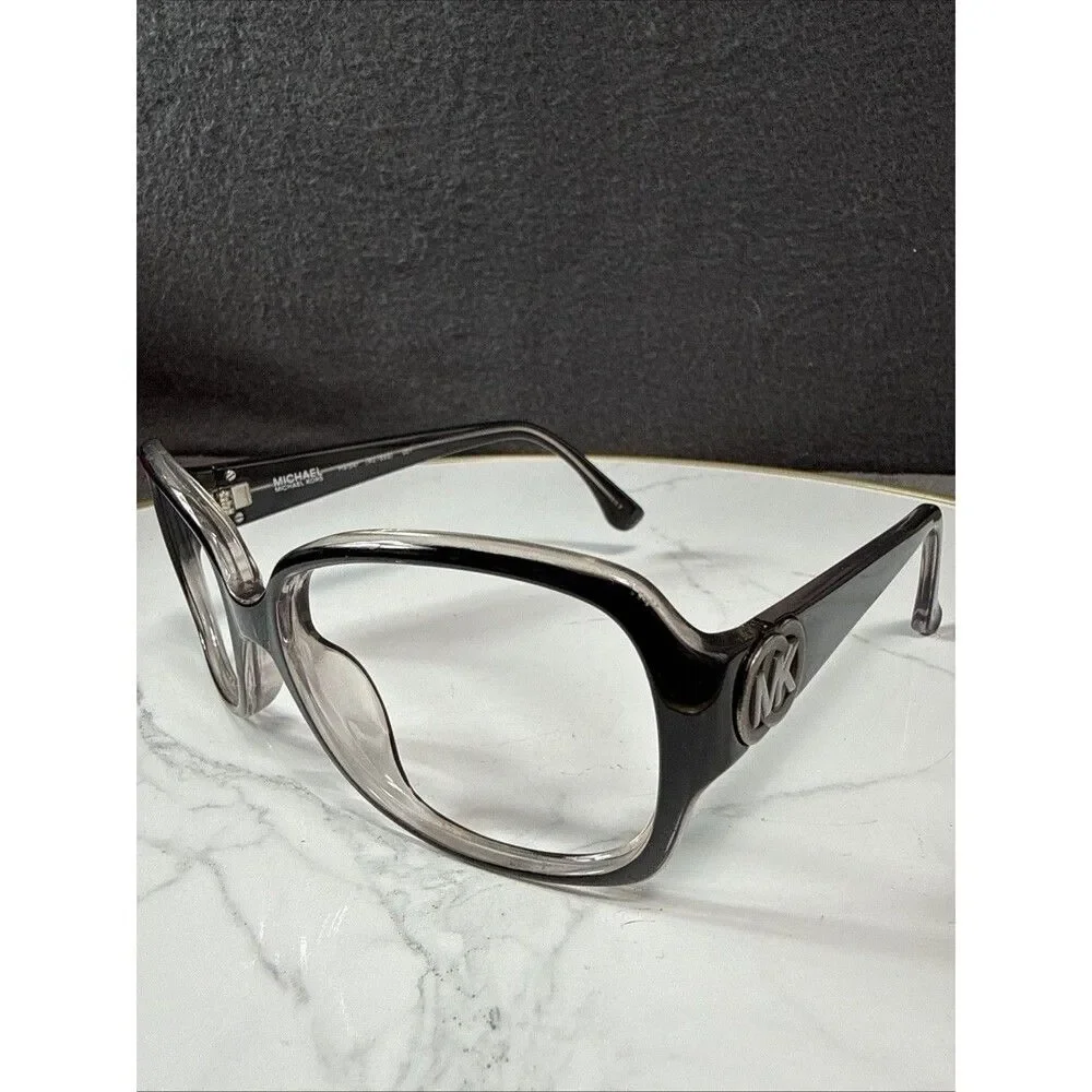 Michael Kors Black Clear Glasses M2789S Harper 57 16 130 Square Eye Frames ONLY